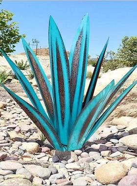 跨新品户外花园ＷＥ-028庭件饰院装特色户外摆龙舌兰铁艺境工艺品