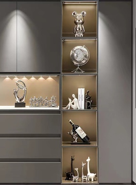 轻奢暴力熊酒柜装饰品摆件陶瓷高档客厅电视柜玄关家居工艺品装饰