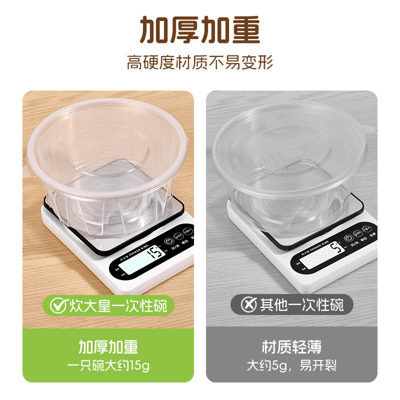 炊大皇一次性碗食品级家用餐盒聚餐专用快餐打包盒可微波加热,淘宝优惠券,粉丝福利购,淘宝优惠卷