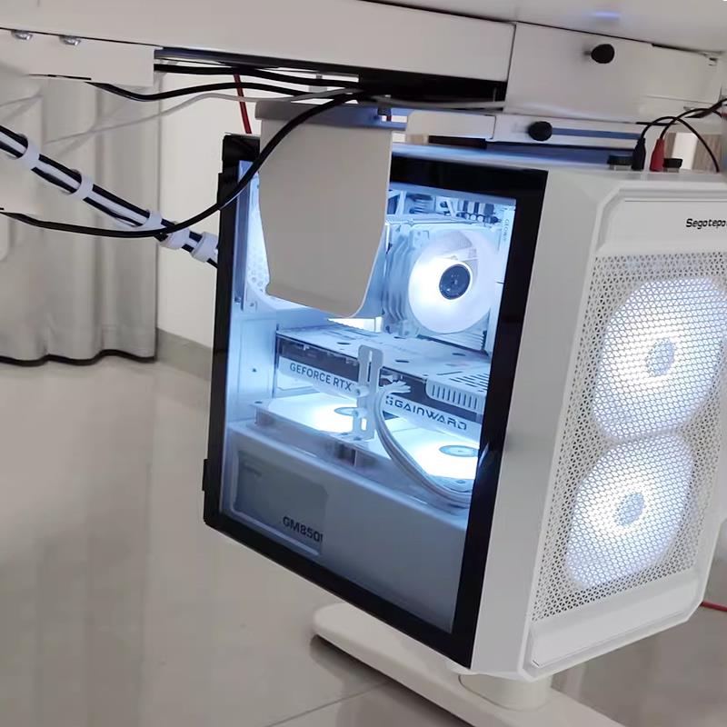 Lente host bracket bracket lifting table punch-free computer chassis rack hanging small and medium-sized host computer