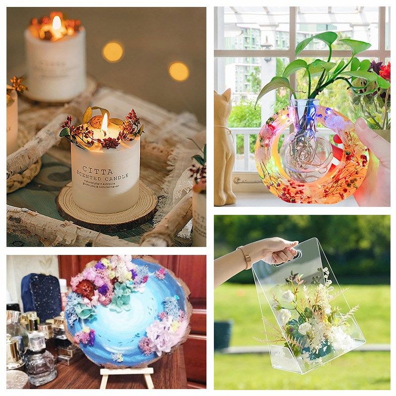 永生干花DIY混装材料包相框摆件真花团扇天然花材团建母亲节礼物