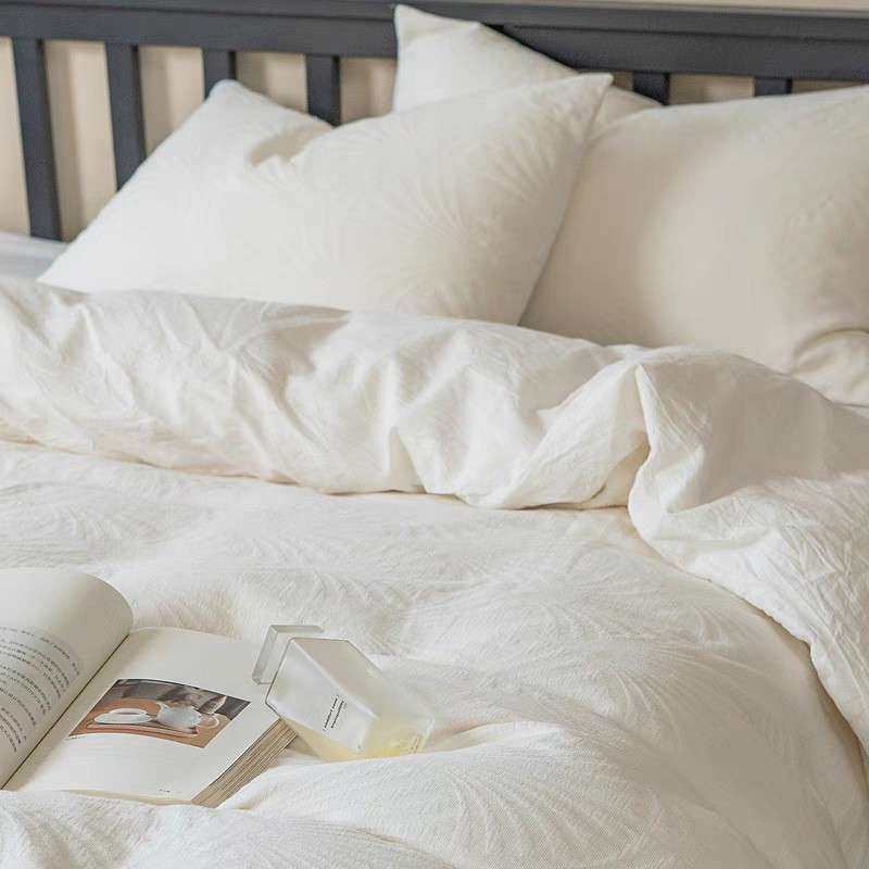 简约素色风床白色酒纯店纯宾馆被套水洗棉四件套other色单人三件,淘宝优惠券,粉丝福利购,淘宝优惠卷