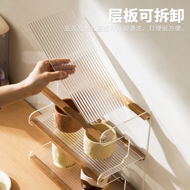 收纳餐桌书架多层办公桌架置物架架分层架子桌面整理家用书桌桌上 - 图0