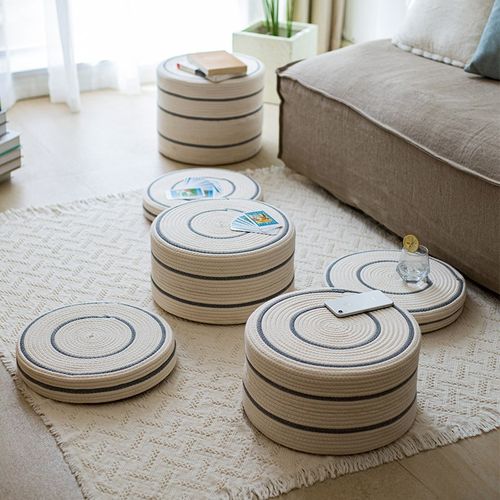 极速草编坐垫榻榻米蒲团编织地上蒲草跪坐墩打坐喝茶X日式圆形铺 - 图0