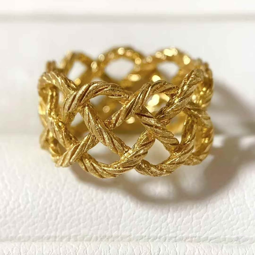 工厂定制金包银编绳戒指女款轻奢小众设计感高级送女友新年礼物,淘宝优惠券,粉丝福利购,淘宝优惠卷