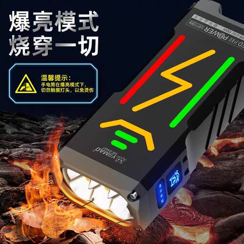 正品月光宝盒强光手电可充电超久续航泛光远射迷你便携超亮手电筒 - 图1