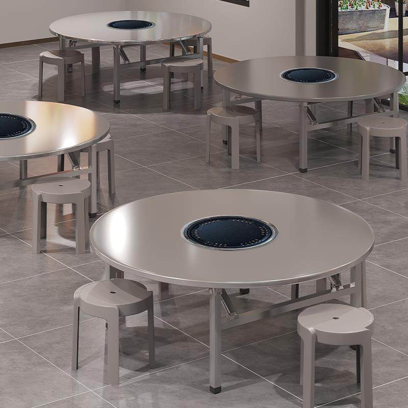 加厚不锈钢可折叠圆桌子户外摆摊餐桌火锅大排档桌椅韩式烤肉地桌,淘宝优惠券,粉丝福利购,淘宝优惠卷