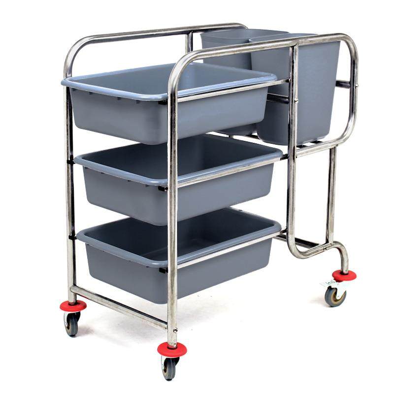 餐厅饭店三层食堂小推车餐车酒店不锈钢手推餐盘收集车餐具收碗车,淘宝优惠券,粉丝福利购,淘宝优惠卷