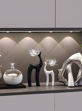 福鹿装饰摆件轻奢高档客厅玄关酒柜电视餐边柜桌面工艺品乔迁礼物