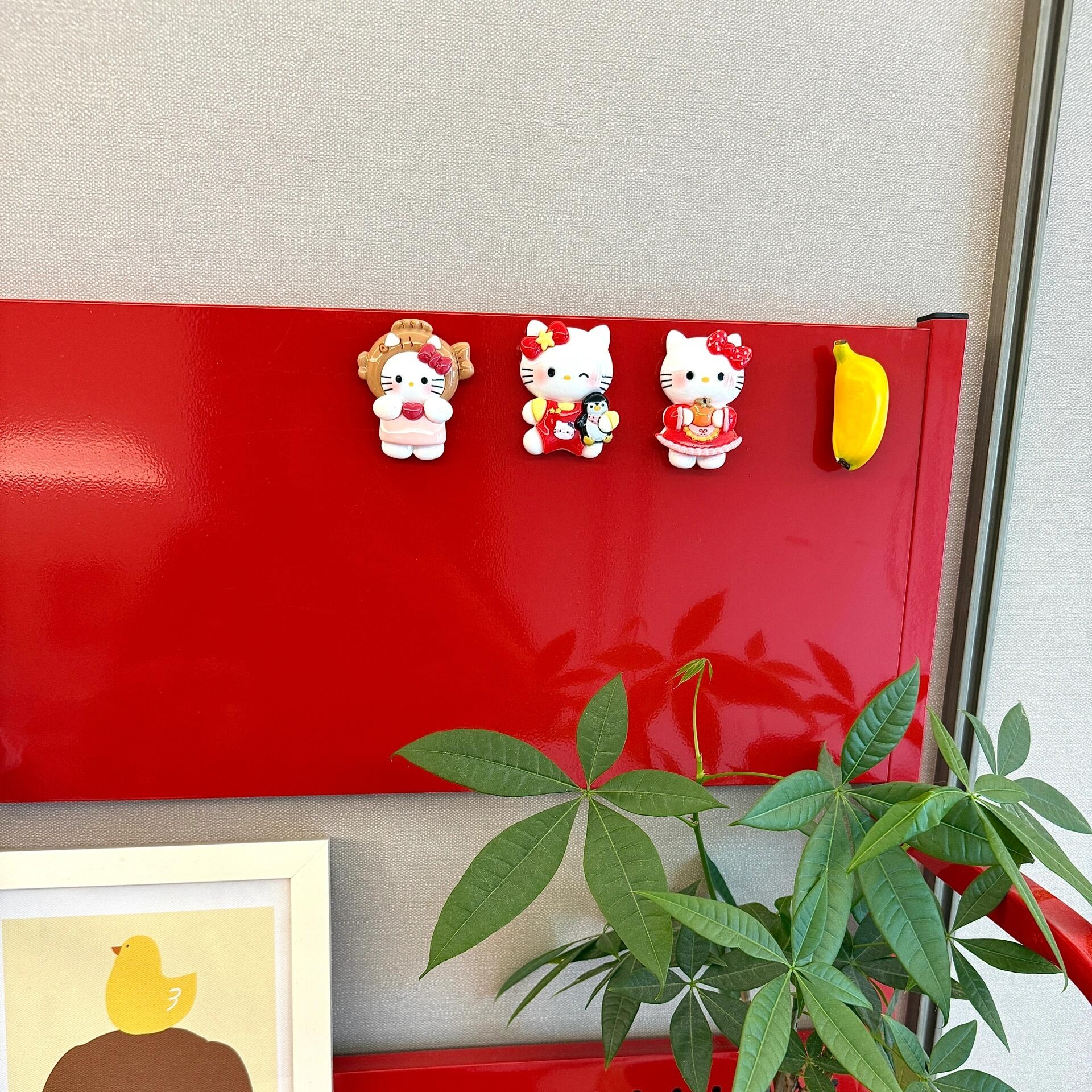 可爱hellokitty冰箱贴3D立体树脂ins猫咪磁吸留言冰箱贴家居装饰 - 图1
