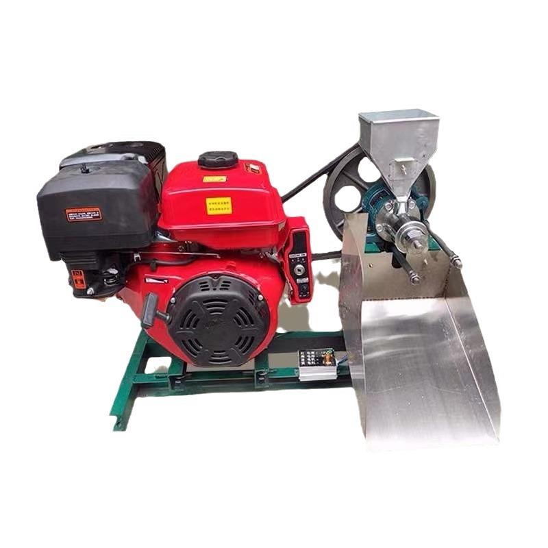 湖南四缸发动机带动玉米膨化机空心月牙弯管膨化机 - 图3