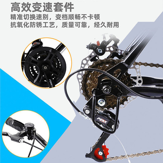 Curved handlebars, variable speed, dead-speed bicycle, solid tire, live speed bike