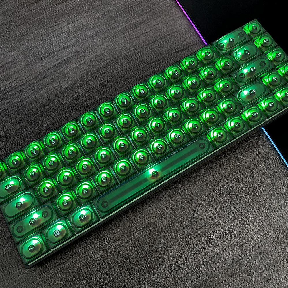 透光十字轴键帽 PC材质126键 矮轴机械键盘客制化wooting磁轴 - 图1