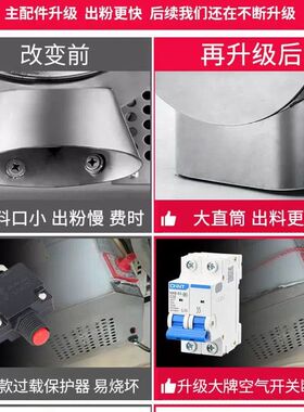 五谷杂粮磨粉机商用磨面机3500W干磨粉碎机大型打粉机超细研磨机