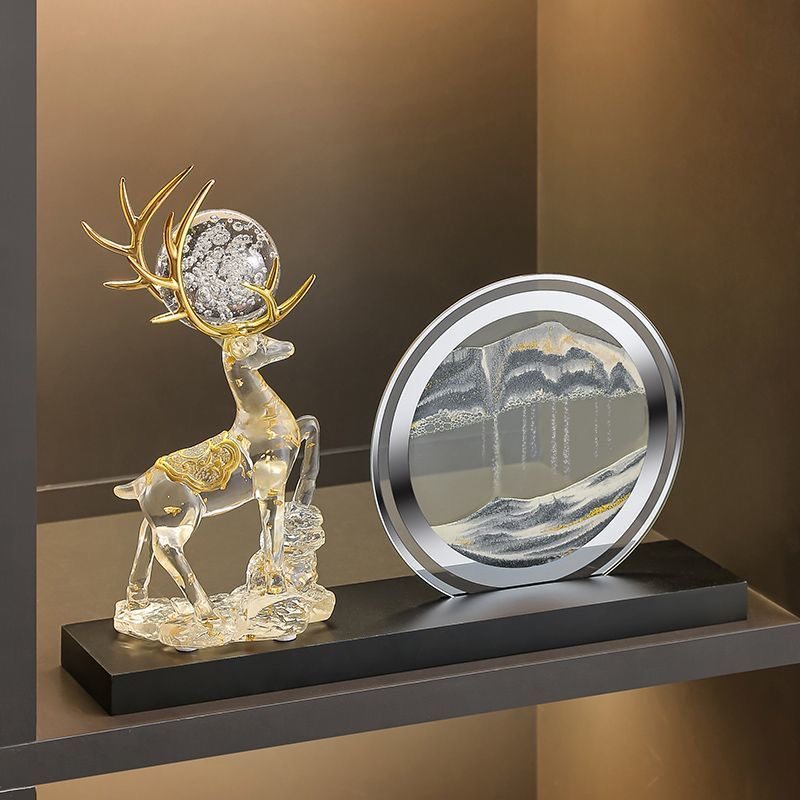 新中式旺事业办公室装饰品一路高升流沙画摆件家居客厅电视柜酒柜,淘宝优惠券,粉丝福利购,淘宝优惠卷