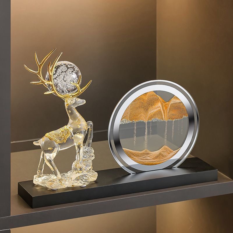 新中式旺事业办公室装饰品一路高升流沙画摆件家居客厅电视柜酒柜,淘宝优惠券,粉丝福利购,淘宝优惠卷