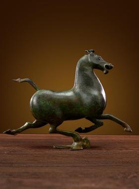 全铜马摆件马踏飞燕桌办2022-05公铺装室面书房店家居饰品摆件铜