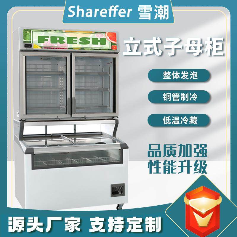 双示温温子母柜179超市藏柜雪糕展柜冷冻柜便冷利店双柜商用子母,淘宝优惠券,粉丝福利购,淘宝优惠卷