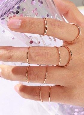 极速10 Pcse/Set 2020 Fashion Simple Design anillos Vintage G