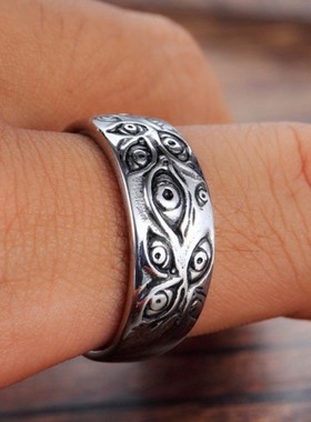 极速Retro Gothicl Eye Ring Jewelry Men's Party fashion r