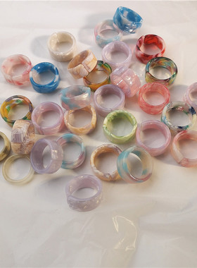 极速Korea Fashion Vintage SimpleC Aesthetic Acetate Colorful