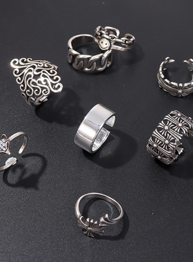 极速Adjustable ring fashion personality women retro inYs coo