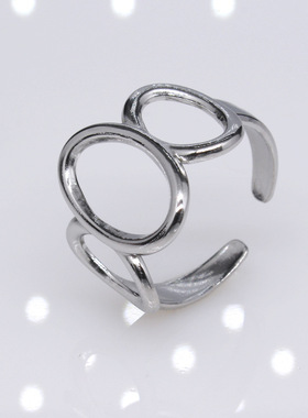 极速tend desihgn simple temperament size round titanium stee