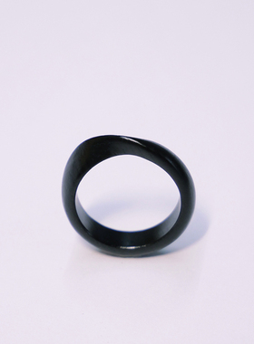 极速【莫比乌斯环】木q戒指黑檀手工古风刻字小众简约男女情侣汉