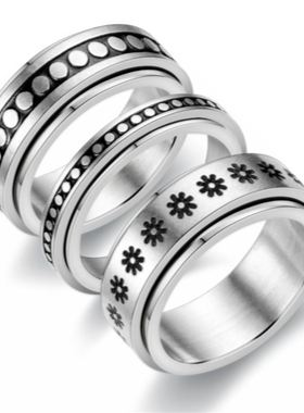 极速Anxiety Ringl Figet Spinner Rings For Women & Men Stainl