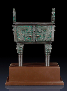 纯铜龙耳鼎家居饰品摆件办公室青铜器工艺品装饰摆件铜鼎商务礼品