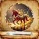 Crystal horse ornaments, lucky horse ornaments, home shoe cabinet ornaments, entrance hall, make money immediately