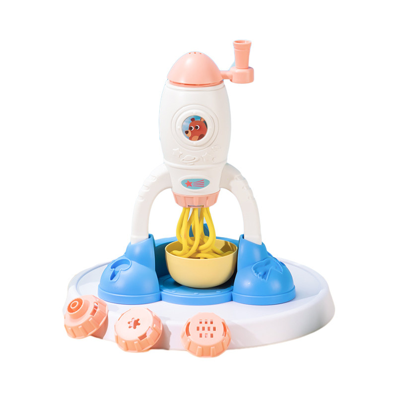 得力火箭面条机星球冰淇淋机儿童彩泥玩具安全无毒橡皮泥火箭模具手工粘土幼儿太空系列太空玩具礼盒套装,淘宝优惠券,粉丝福利购,淘宝优惠卷