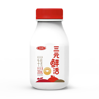 三元鲜活牛奶低温牛奶200ml*5瓶纯牛奶学生营养早餐儿童低温牛奶