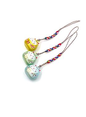 跨境御守水音铃铛梦幻招财猫造型开运发财日式铃铛挂件水音铃挂饰