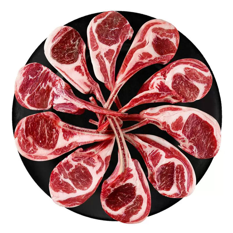 客道法式羊排280g/盒香煎烧烤食材肉质鲜嫩无膻味餐饮饭店半成品