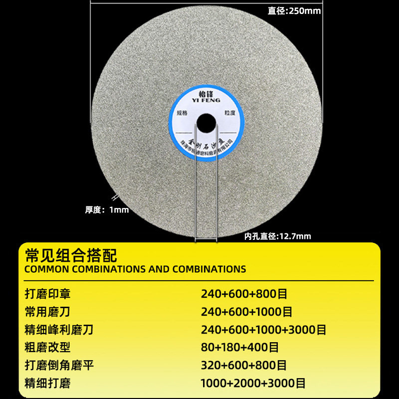 10寸金刚石磨盘平磨机250mm金刚砂磨片玛瑙玻璃翡翠玉石打磨片单,淘宝优惠券,粉丝福利购,淘宝优惠卷