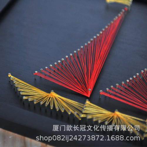 扬帆起航帆船DIY钉子绕线画纱线画亲子手工课家居装饰画,淘宝优惠券,粉丝福利购,淘宝优惠卷