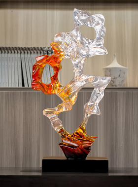 时来运转入门玄关电视柜摆件轻奢高档创意客厅橱窗艺术家居装饰品