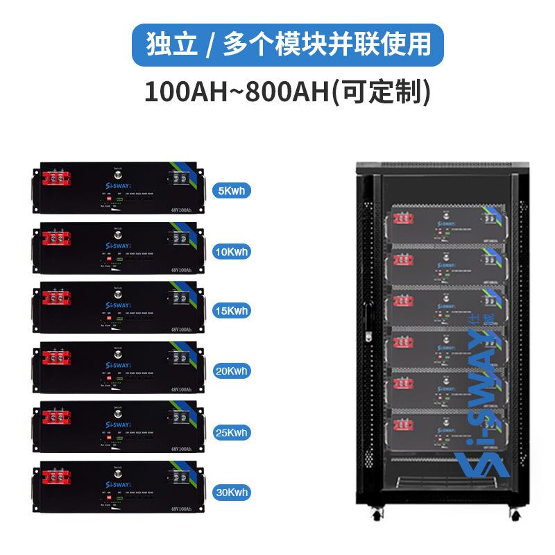 51.2V300AH磷酸铁锂电池组800ah通信基站太阳能供电储能机柜电源 - 图0