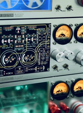 拾音气氛灯小夜灯桌面搭配家居装饰怀旧摆件磁带机听功放uv表