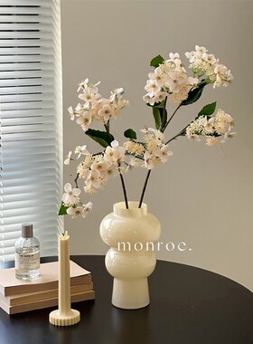 天目琼花 仿真花绣球花花粉色黄色假花摆设摆件装饰拍照少女轻奢