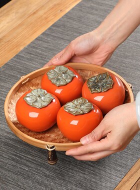 纯手工竹编仿古竹篮家用圆形编织收纳筐中式糕点盘水果篮茶具整理