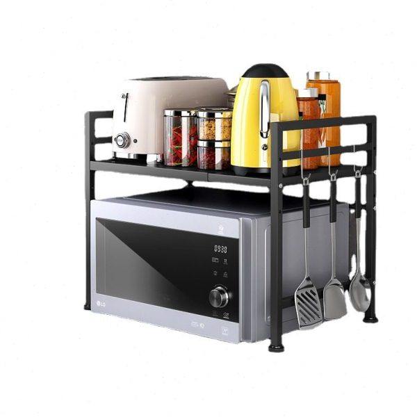 可伸缩微波炉置物架可调节多层烤箱架落地式多用途厨房收纳架,淘宝优惠券,粉丝福利购,淘宝优惠卷