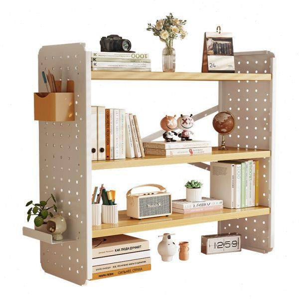 桌上书架桌面洞洞置物架收纳公室工位学生可调节隔板多层置物架,淘宝优惠券,粉丝福利购,淘宝优惠卷