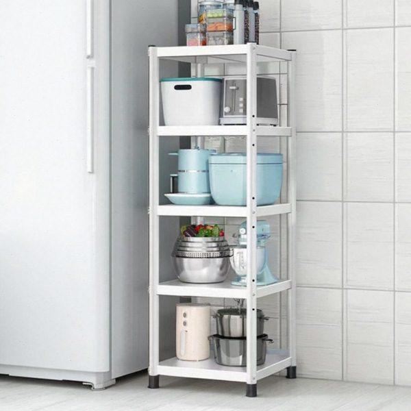 白色厨房置物架落地多层收纳小架子家用储物货架微波炉烤箱锅架,淘宝优惠券,粉丝福利购,淘宝优惠卷