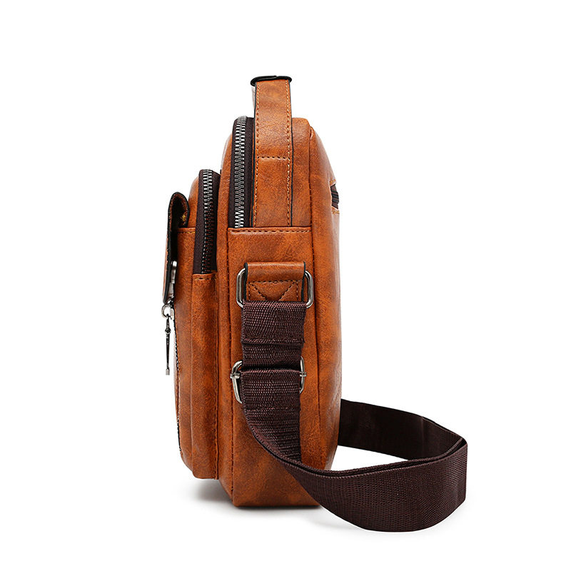 仅亏一天新款 男包单肩斜挎包软皮商务竖款男士休闲简约百搭小背,淘宝优惠券,粉丝福利购,淘宝优惠卷