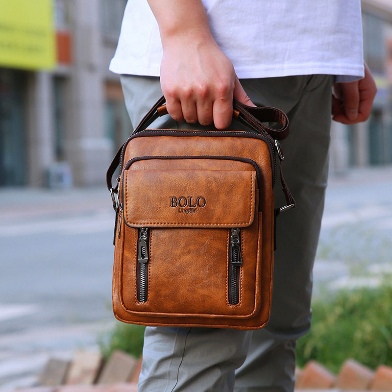 仅亏一天新款 男包单肩斜挎包软皮商务竖款男士休闲简约百搭小背,淘宝优惠券,粉丝福利购,淘宝优惠卷