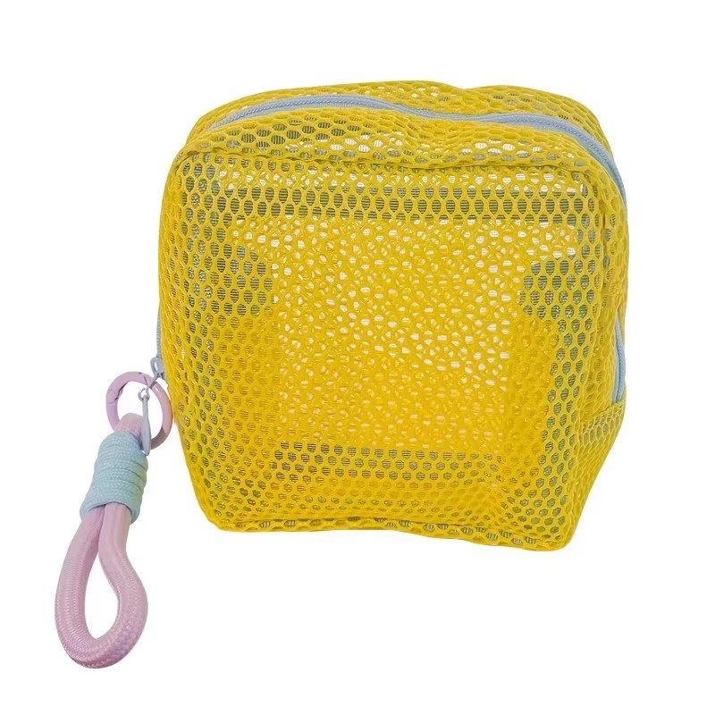 多巴胺豆腐包迷你网纱便携旅行洗漱化妆品收纳包补妆包网格杂物包,淘宝优惠券,粉丝福利购,淘宝优惠卷