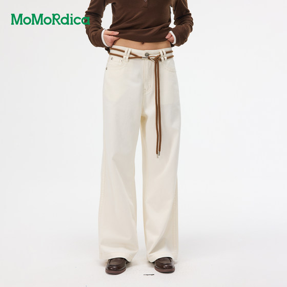 Momordica巴恩风撞色休闲猎装夹克外套/工装外套/牛仔长裤女