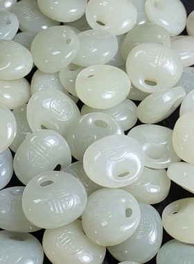 和田玉福袋挂件和田玉吊坠女款新中式古风福袋玉坠小众百搭玉佩